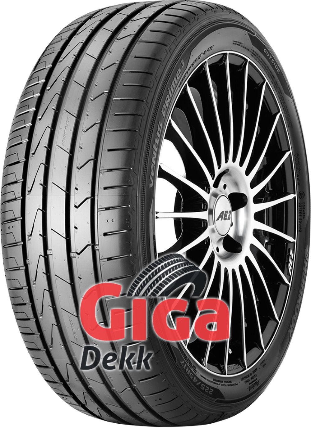 Hankook Ventus Prime 3 K125 ( 235/45 R17 94W med felgbeskyttelse (MFS) SBL ) Hankook Ventus Prime 3 K125 ( 235/45 R17 94W med felgbeskyttelse (MFS) SBL )