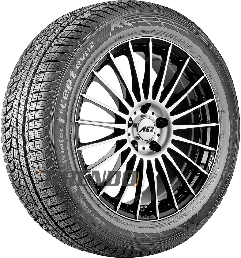 Hankook Winter I*Cept Evo² (W320B) HRS 225/50 R17 98H XL 4PR *, Mit Felgensch...
