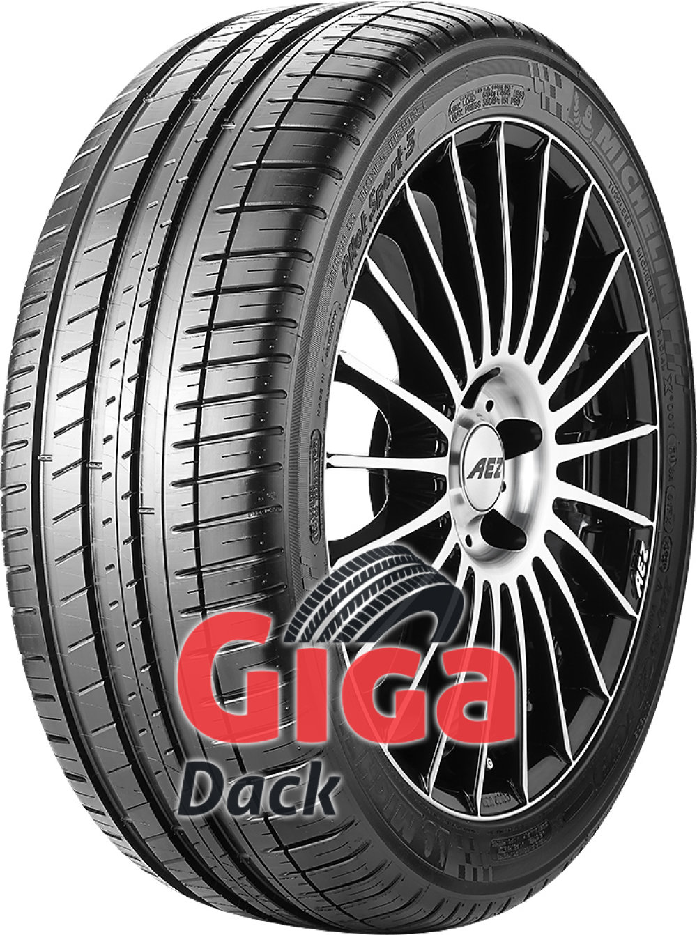 Michelin Pilot Sport 3 ( 205/45 ZR17 88W XL med fälg skyddslist (FSL), GRNX ) Michelin Pilot Sport 3 ( 205/45 ZR17 88W XL med fälg skyddslist (FSL), GRNX )