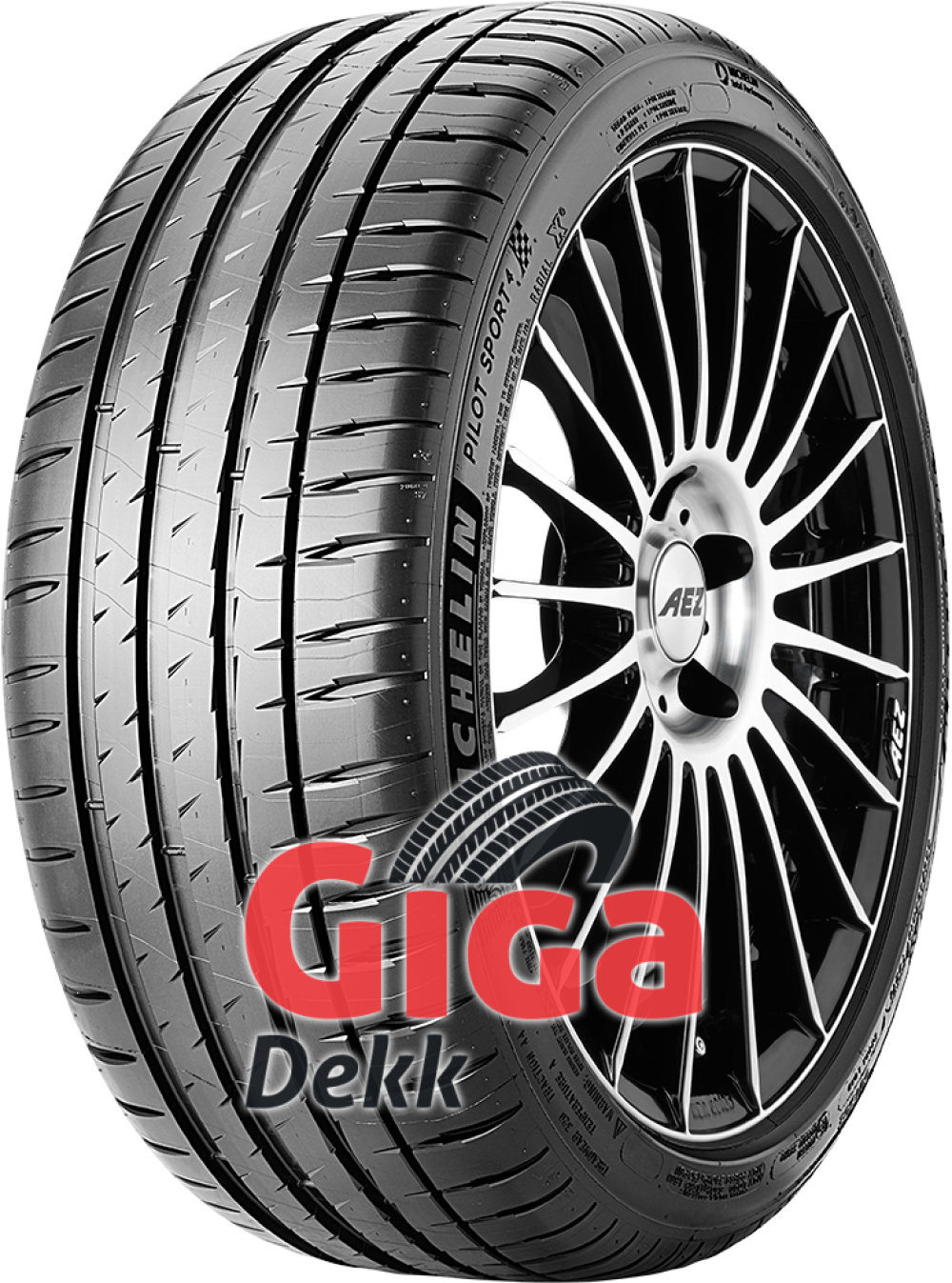 Michelin Pilot Sport 4 ( 235/40 ZR19 (96Y) XL med felgbeskyttelseslist (FSL) ) Michelin Pilot Sport 4 ( 235/40 ZR19 (96Y) XL med felgbeskyttelseslist (FSL) )