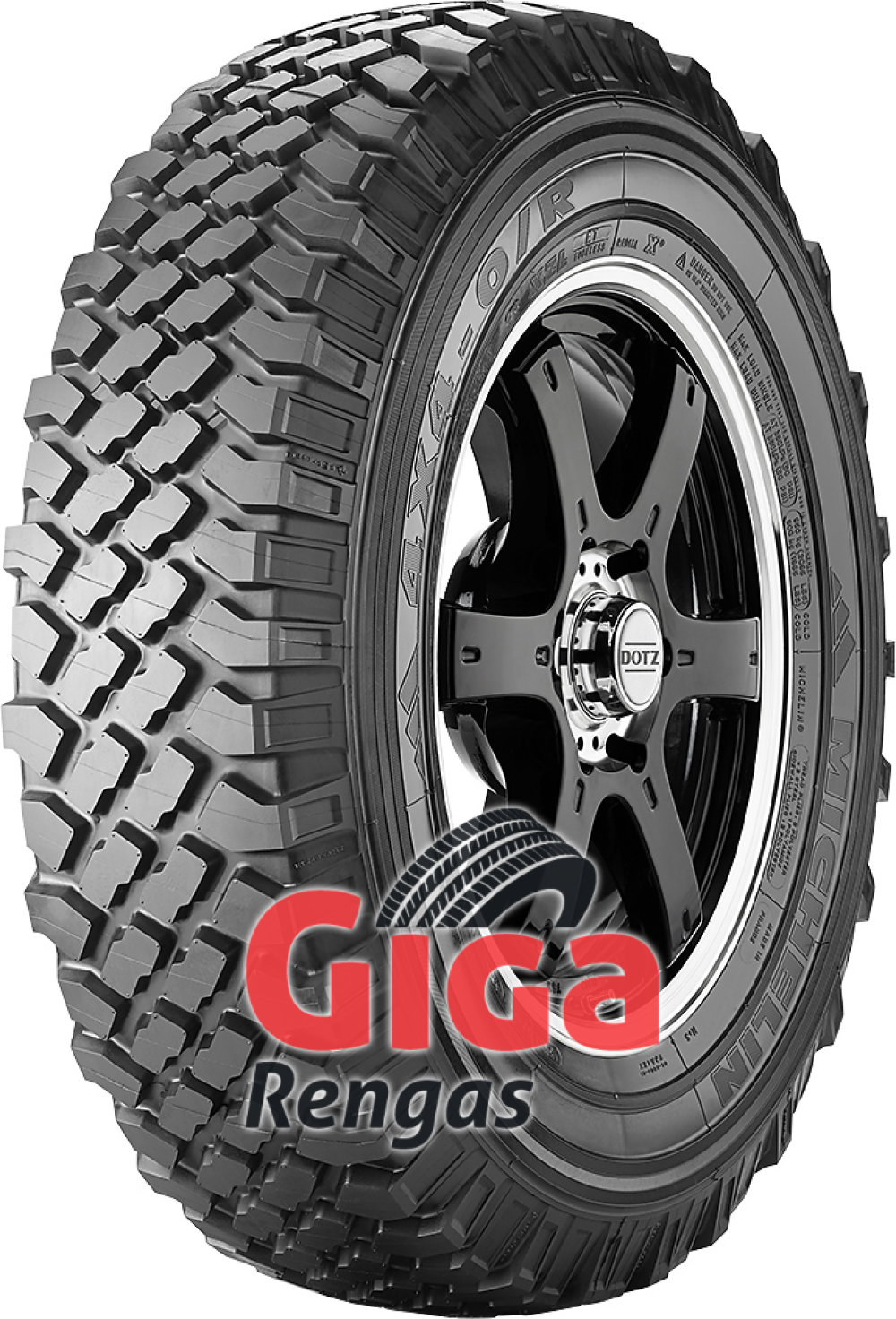 Michelin 4x4 O/R XZL ( LT205/80 R16 106/104N , vanteen suojalistalla (FSL) ) Michelin 4x4 O/R XZL ( LT205/80 R16 106/104N , vanteen suojalistalla (FSL) )