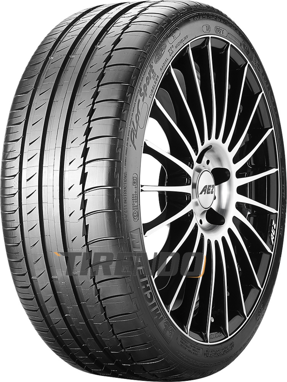 Michelin Pilot Sport PS2 ZP ( 285/30 ZR19 (87Y) LL med fälg skyddslist (FSL) runflat )