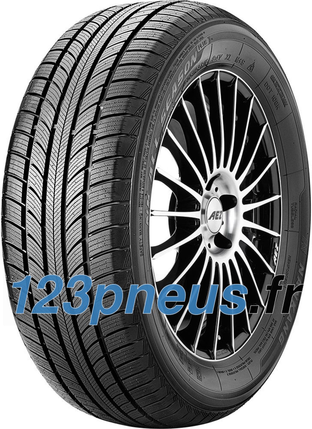Pneu Nankang N607+ 155/80R13 79T - 4 Saisons - Économique, Adhérence Sol Mouillé C