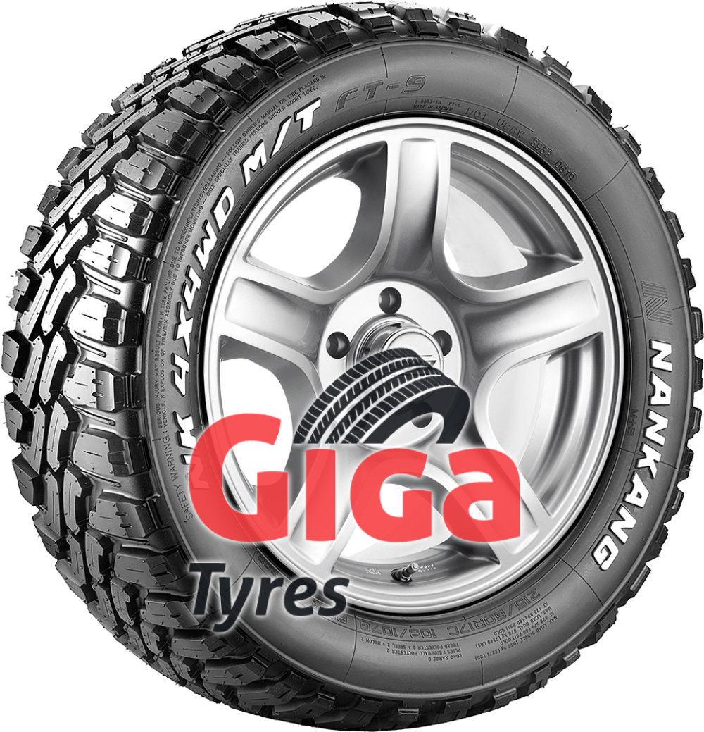 Nankang NK 4X4WD M/T FT-9 185 R14C 102/100Q, POR - www.giga-tyres.co.uk