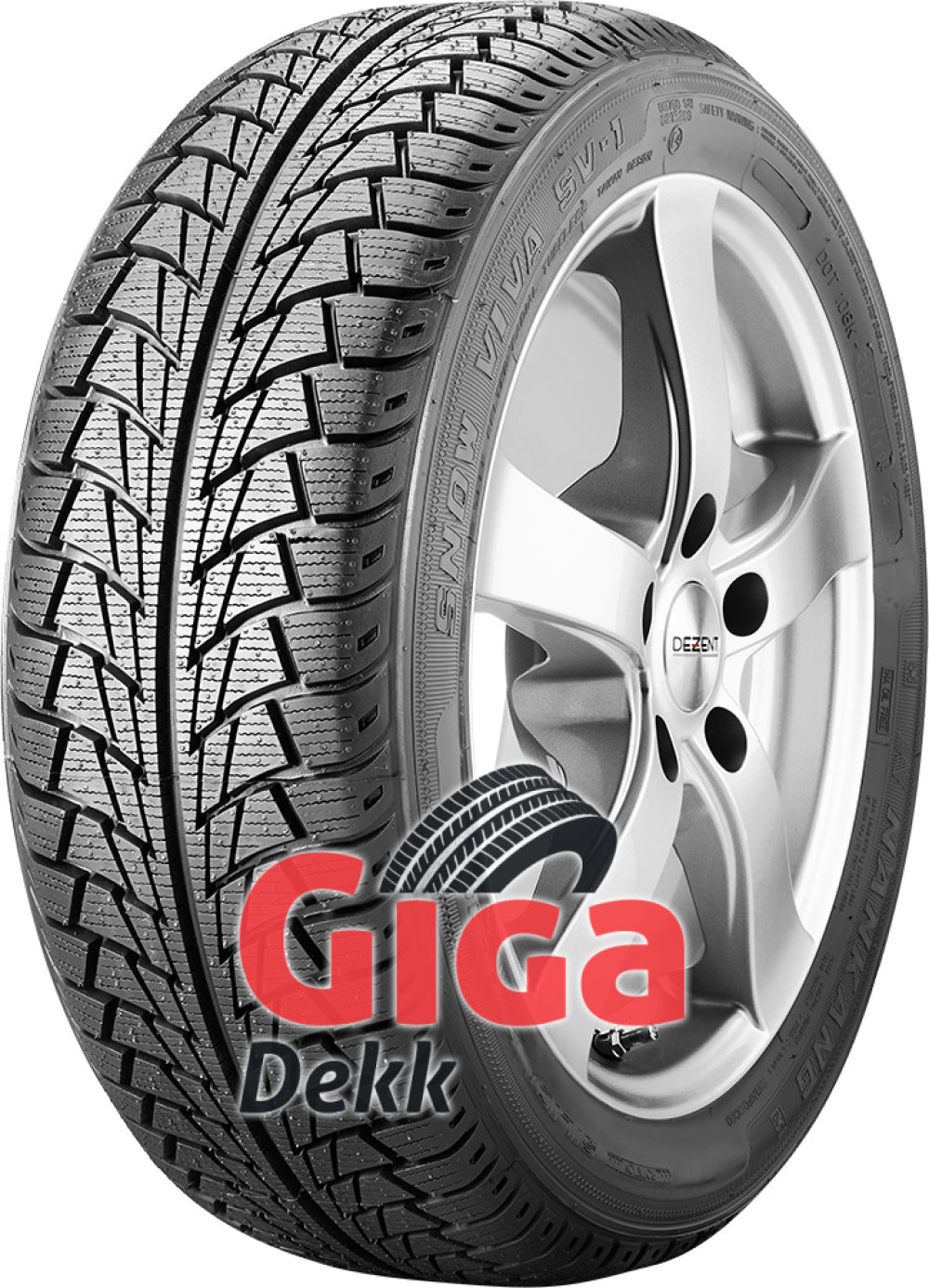 Nankang Snow Viva SV-1 ( 245/45 R18 100T XL , Nordiske vinterdekk, med felgbeskyttelse (MFS) ) Nankang Snow Viva SV-1 ( 245/45 R18 100T XL , Nordiske vinterdekk, med felgbeskyttelse (MFS) )