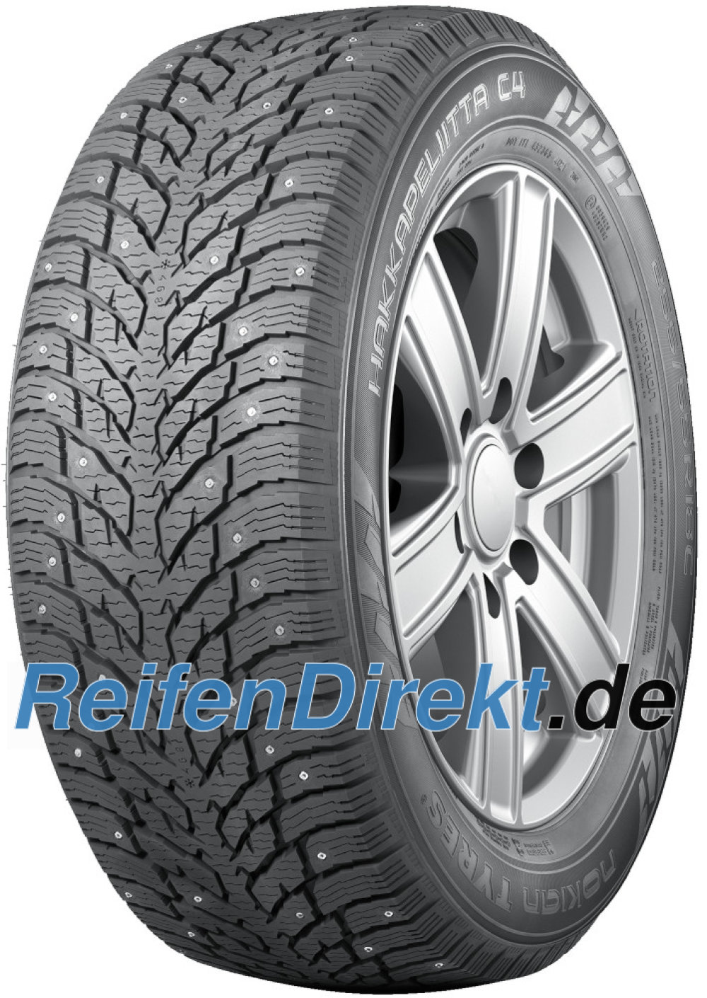 Nokian Hakkapeliitta C4 ( 235/60 R17C 117/115R 8PR Aramid Sidewalls, bespiked )