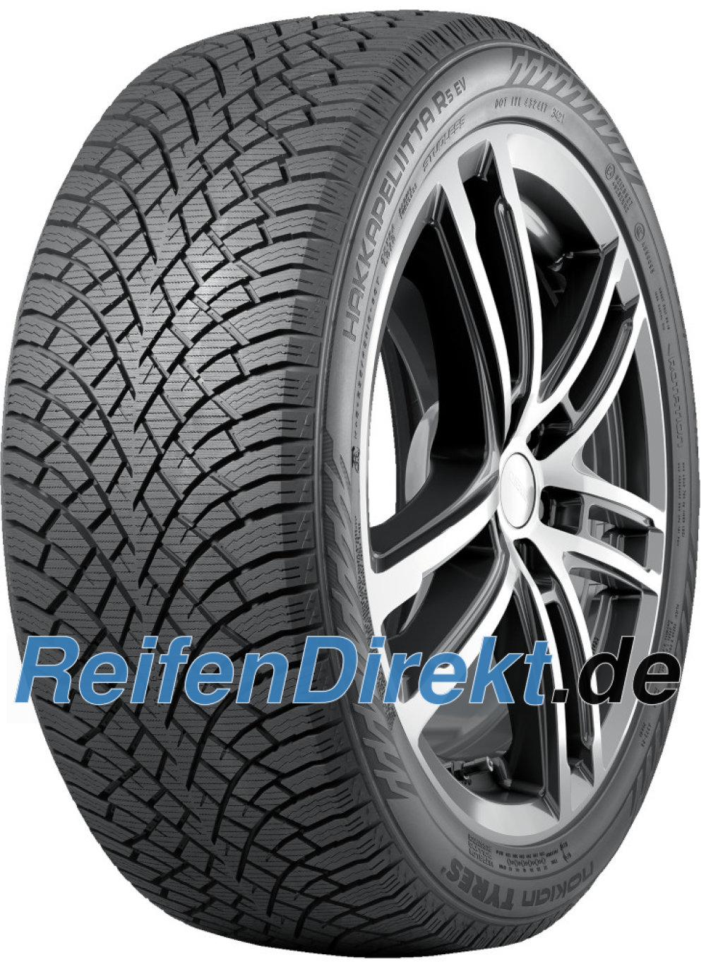 Nokian Hakkapeliitta R5 EV ( 245/45 R19 102T XL EV, Nordic compound, SilentDrive, mit Felgenschutz (MFS) )