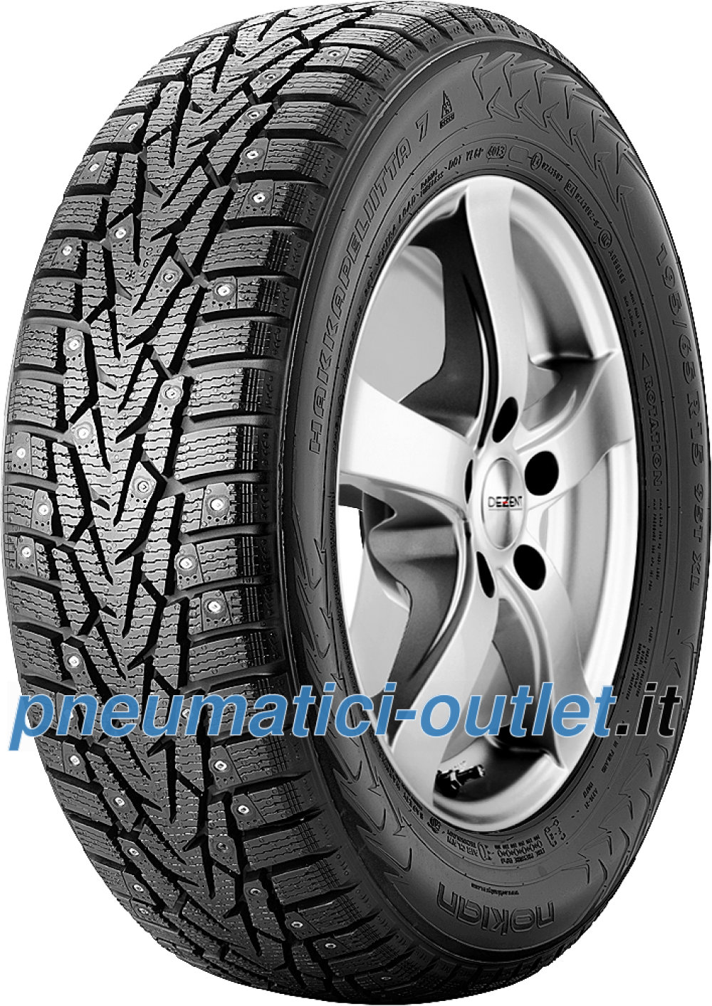Nokian Hakkapeliitta 7 ( 185/70 R14 92T XL , pneumatico chiodato ) Nokian Hakkapeliitta 7 ( 185/70 R14 92T XL , pneumatico chiodato )