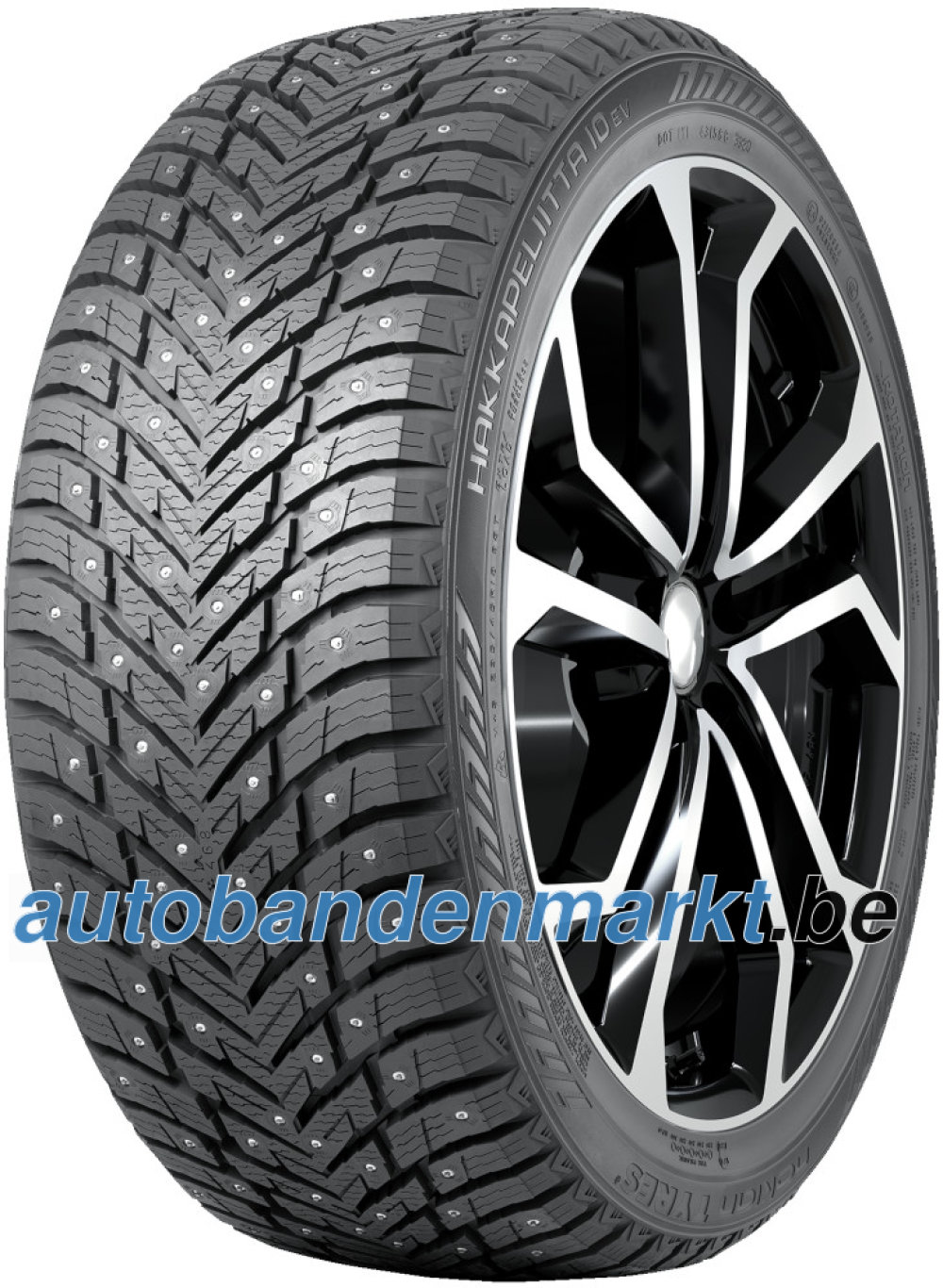 Nokian Hakkapeliitta 10 EV ( 265/45 R20 108T XL EV, SilentDrive, met spikes, met velgrandbescherming (MFS) )