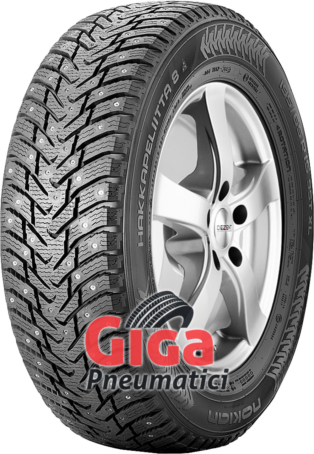 Nokian Hakkapeliitta 8 ( 205/50 R17 93T XL pneumatico chiodato ) Nokian Hakkapeliitta 8 ( 205/50 R17 93T XL pneumatico chiodato )