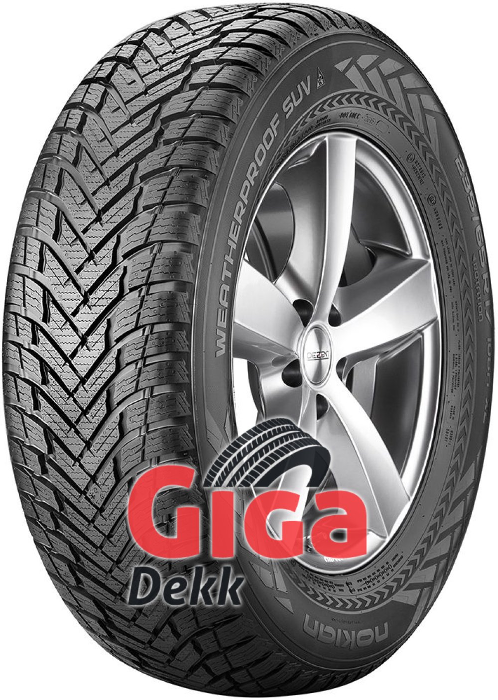 Kjøp billige Nokian Weatherproof SUV 235/55 R18 104V online - giga-dekk.com