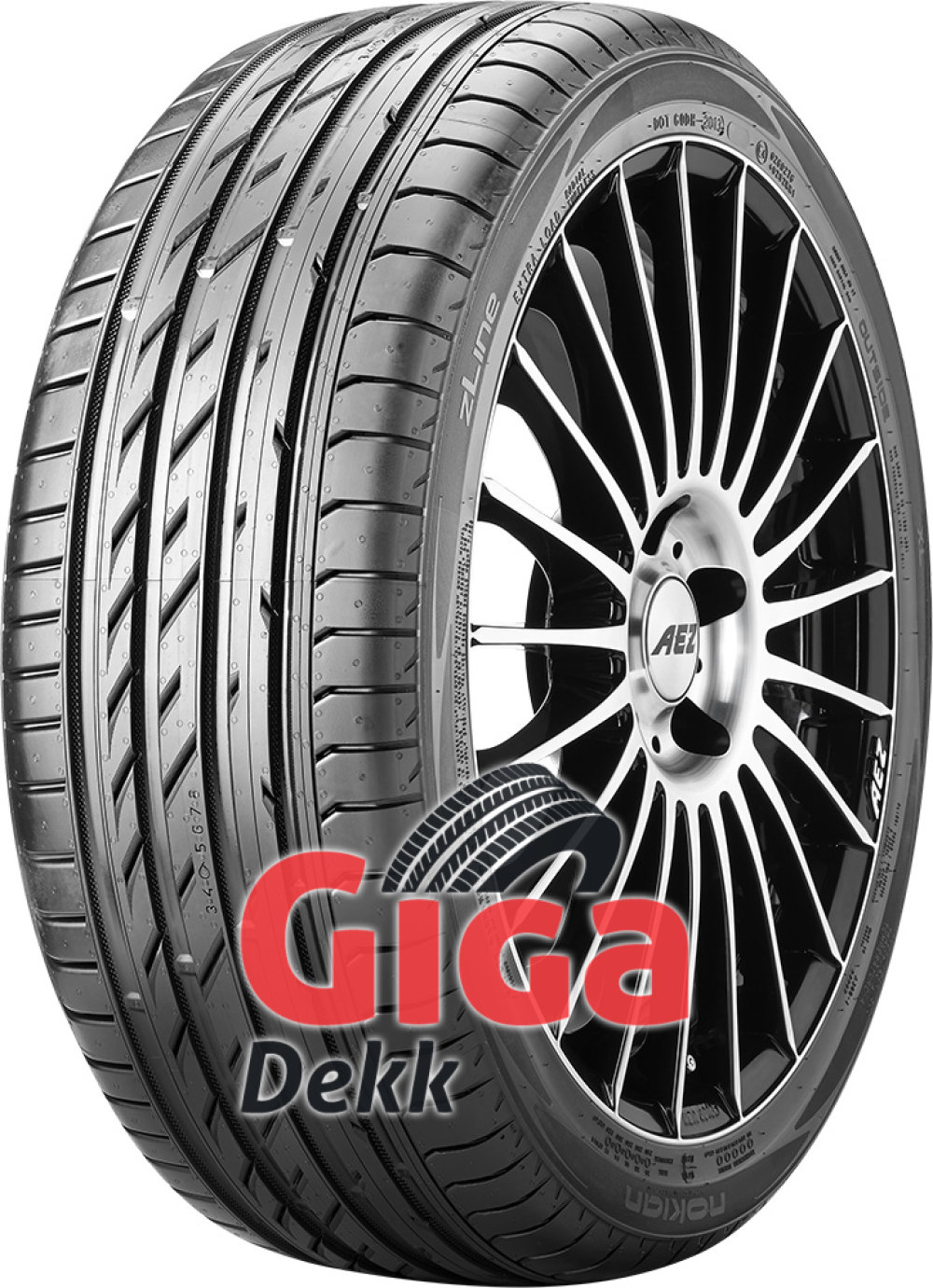 Nokian zLine ( 255/45 ZR18 99Y med felgbeskyttelse (MFS) ) Nokian zLine ( 255/45 ZR18 99Y med felgbeskyttelse (MFS) )