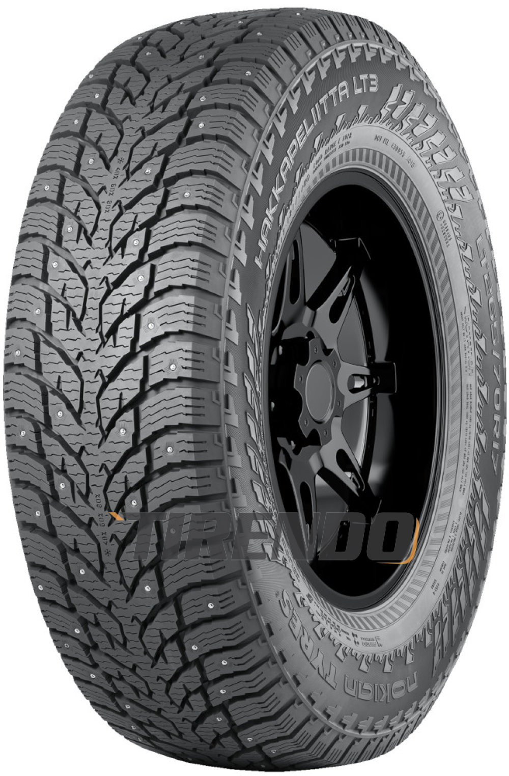 Nokian Hakkapeliitta LT3 ( LT225/75 R16 115/112Q 10PR Aramid Sidewalls, med pigger )