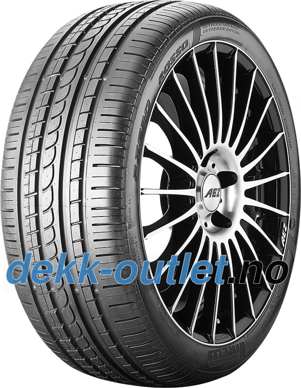 Pirelli P Zero Rosso Asimmetrico ( 265/35 ZR18 (93Y) N4, med felgbeskyttelse (MFS) ) Pirelli P Zero Rosso Asimmetrico ( 265/35 ZR18 (93Y) N4, med felgbeskyttelse (MFS) )