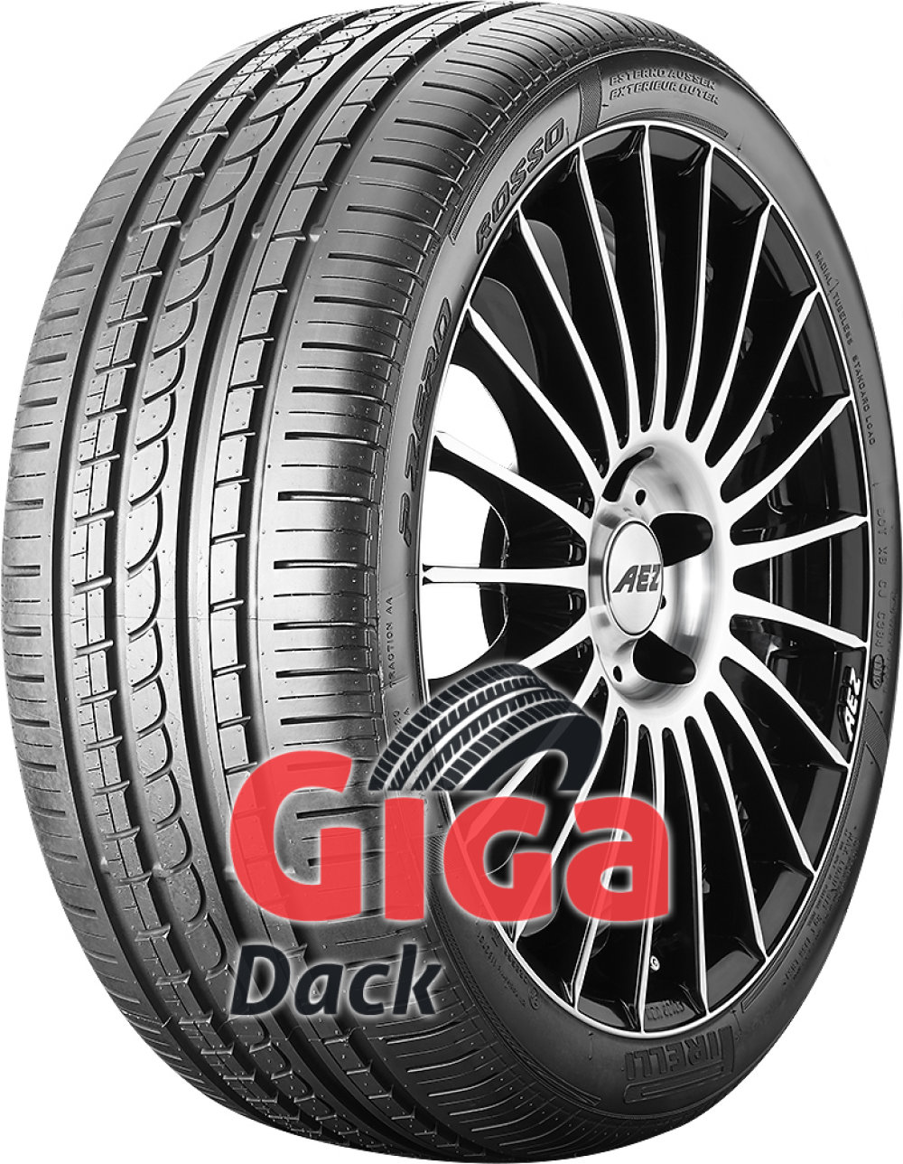 Pirelli P Zero Rosso Asimmetrico ( 285/35 ZR19 (99Y) F, med fälg skyddslist (MFS) ) Pirelli P Zero Rosso Asimmetrico ( 285/35 ZR19 (99Y) F, med fälg skyddslist (MFS) )
