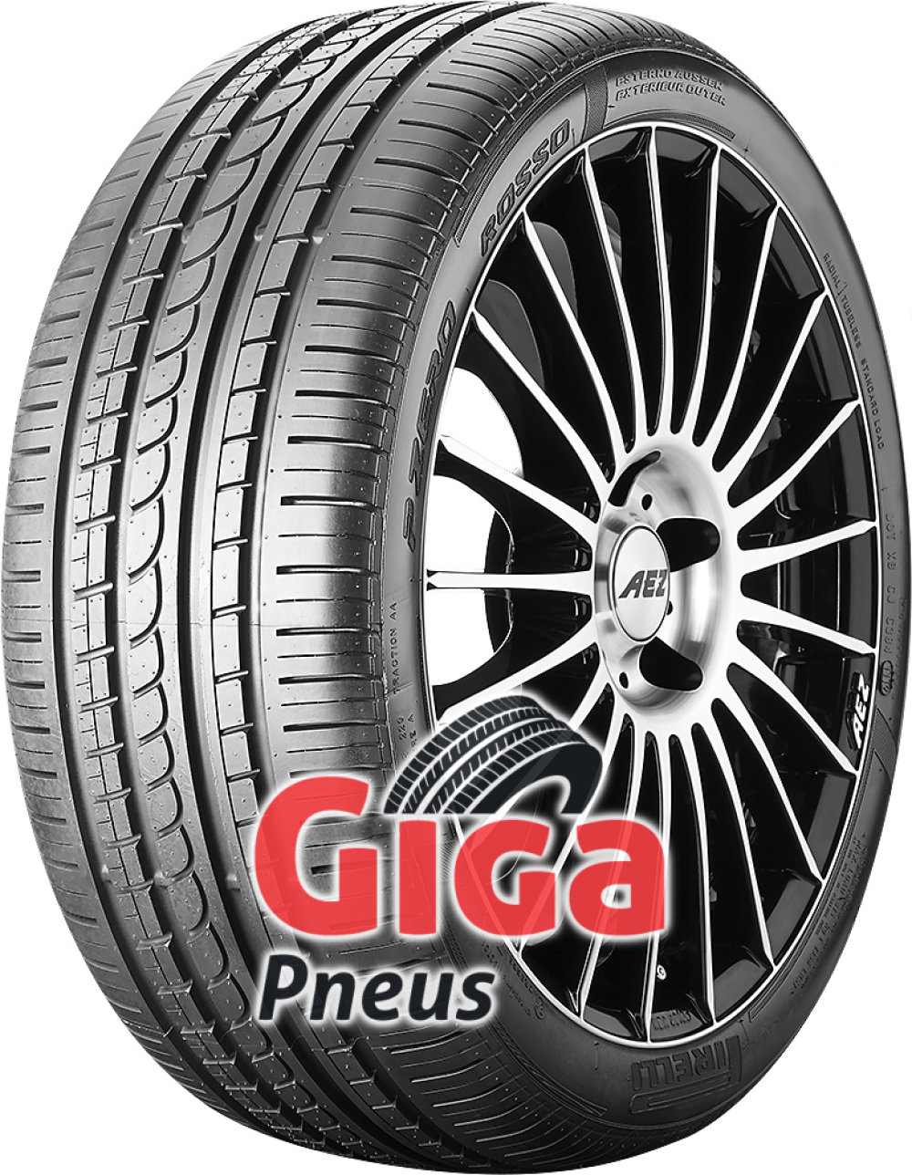 Pirelli P Zero Rosso Asimmetrico ( 265/35 ZR18 (93Y) N4, avec protège-jante (MFS) ) Pirelli P Zero Rosso Asimmetrico ( 265/35 ZR18 (93Y) N4, avec protège-jante (MFS) )