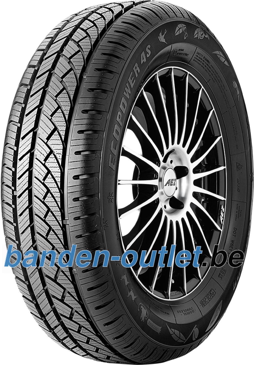 Tristar Ecopower 4S ( 185/55 R15 82H , met velgrandbescherming (MFS) ) Tristar Ecopower 4S ( 185/55 R15 82H , met velgrandbescherming (MFS) )