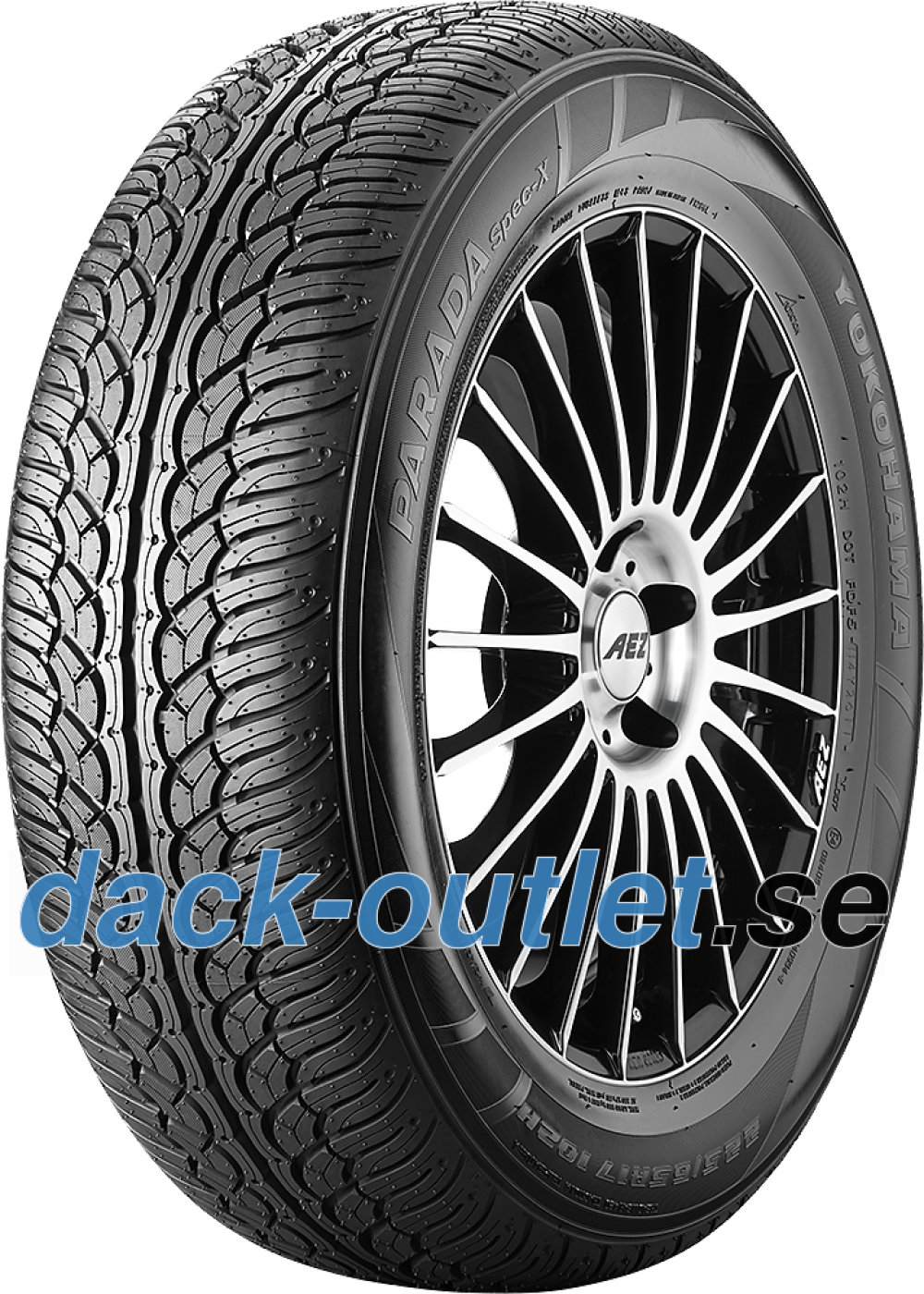 Yokohama PARADA Spec-X (PA02) ( 285/35 R22 106V XL RPB ) Yokohama PARADA Spec-X (PA02) ( 285/35 R22 106V XL RPB )