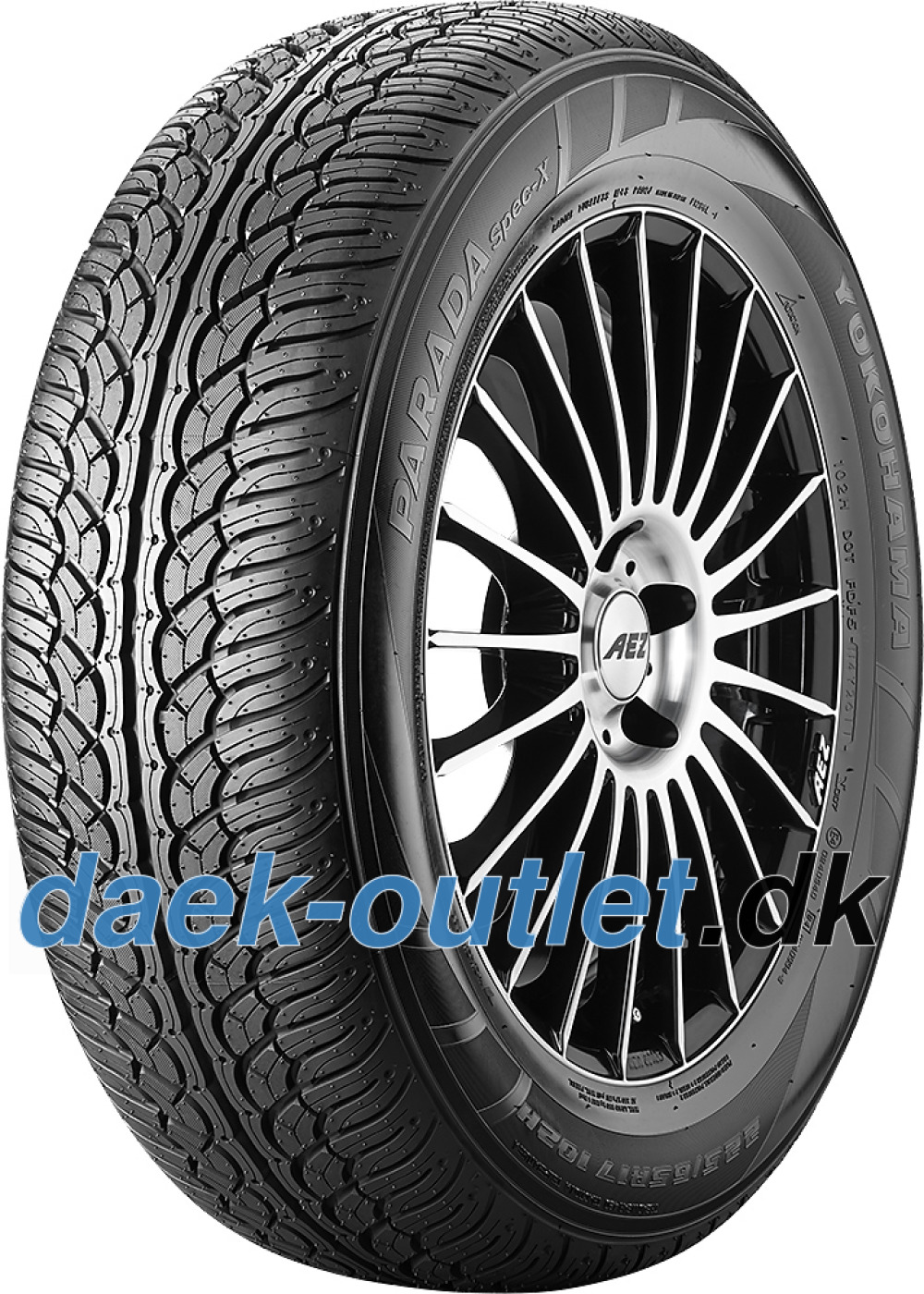 Yokohama PARADA Spec-X (PA02) 265/35 R22 102V XL , RPB - www.daek-outlet.dk