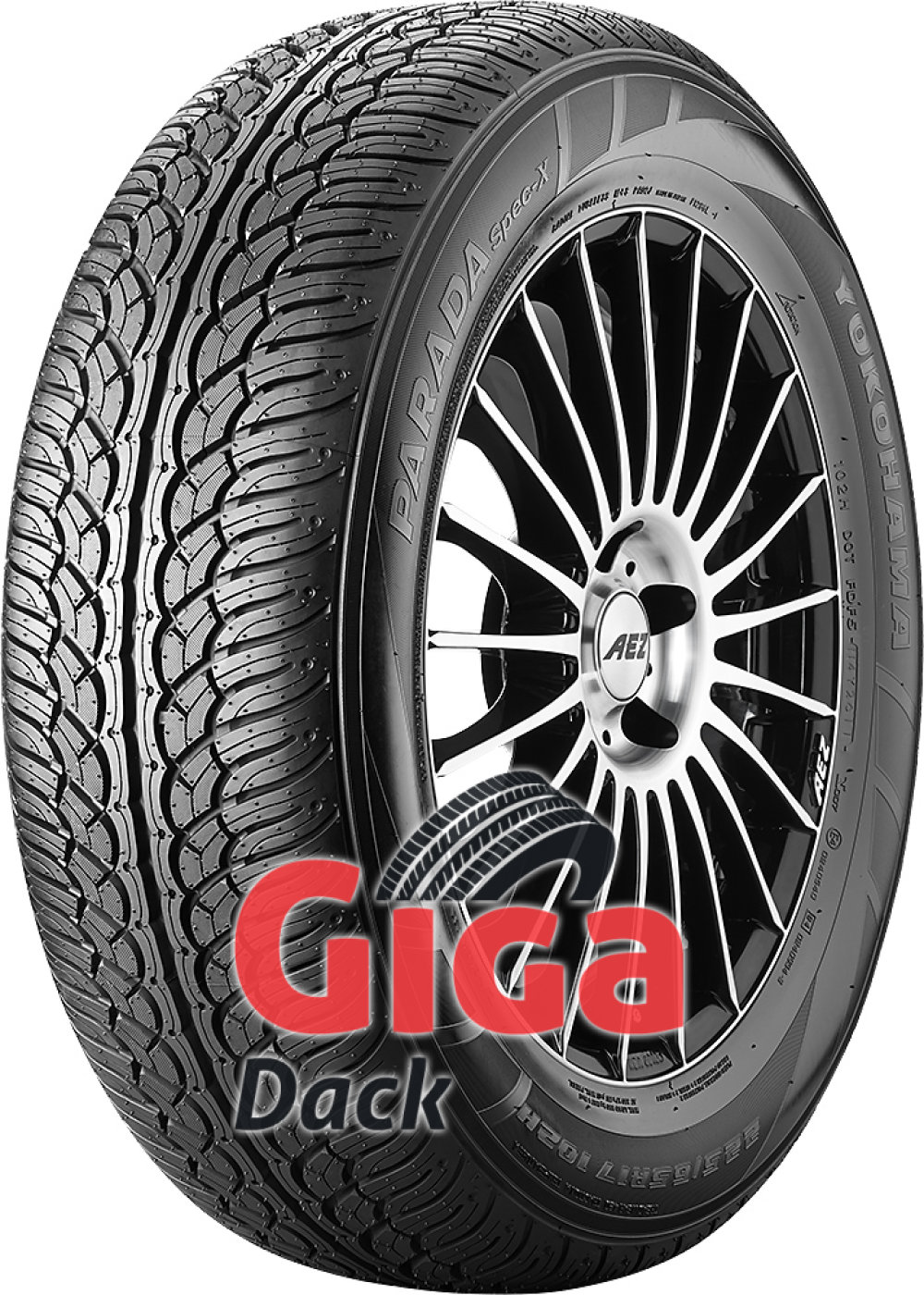 Yokohama PARADA Spec-X (PA02) ( 305/35 R24 112V XL , RPB ) Yokohama PARADA Spec-X (PA02) ( 305/35 R24 112V XL , RPB )