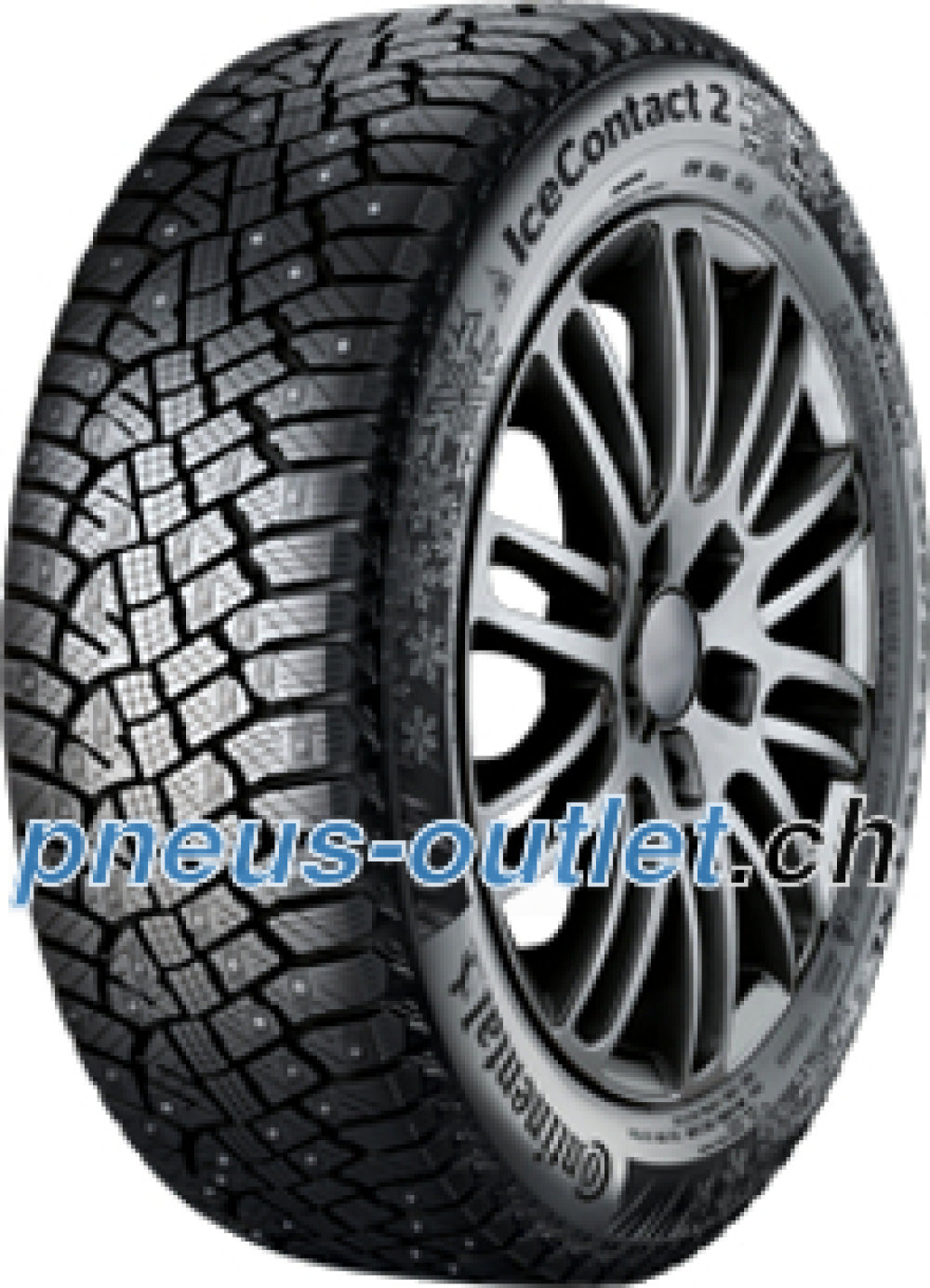 Continental IceContact 2 ( 255/60 R18 112T XL , Clouté, avec rebord protecteur de jante ) Continental IceContact 2 ( 255/60 R18 112T XL , Clouté, avec rebord protecteur de jante )