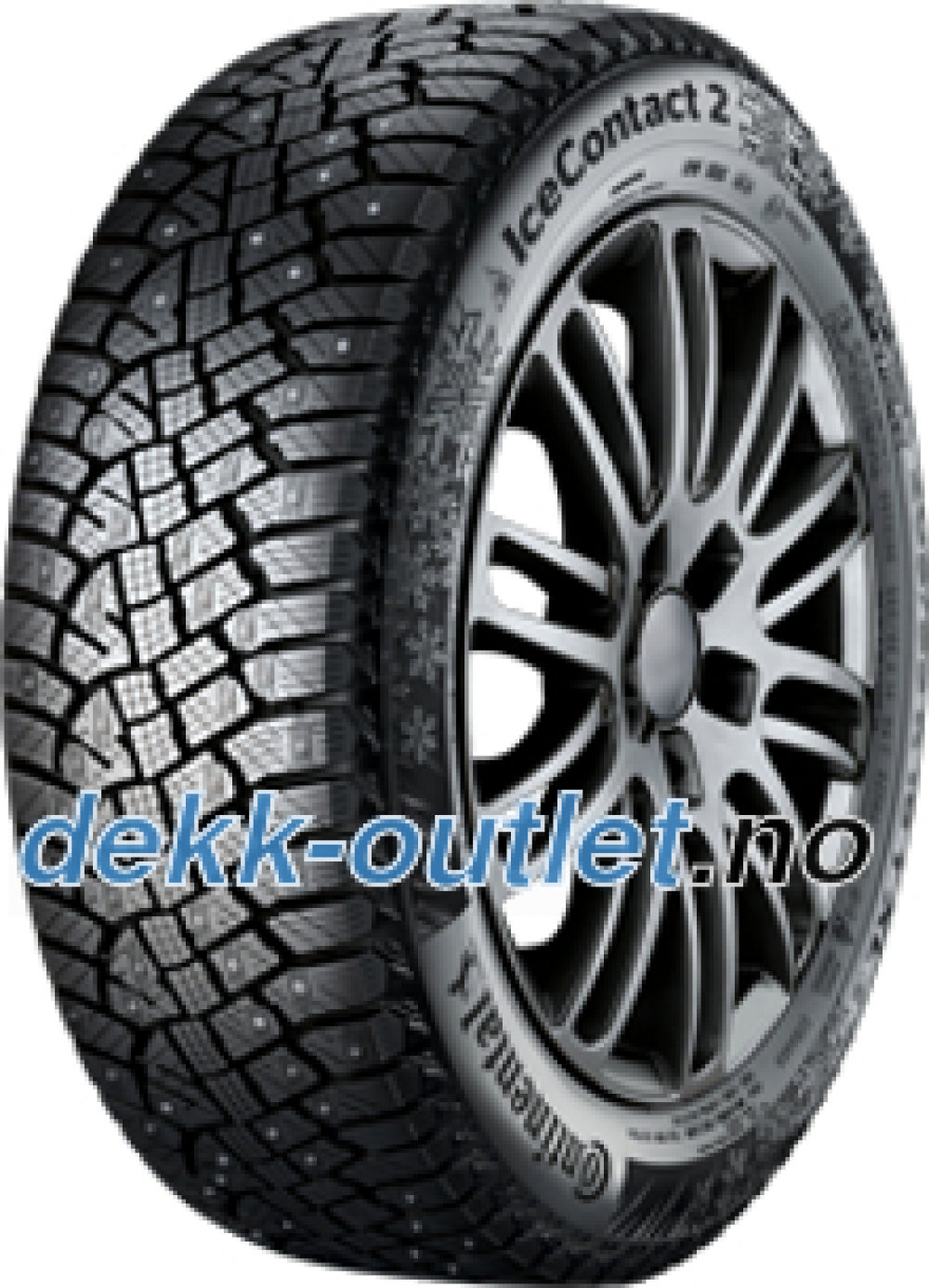 Continental IceContact 2 ( 225/45 R17 94T XL med pigger, med felgkant ) Continental IceContact 2 ( 225/45 R17 94T XL med pigger, med felgkant )