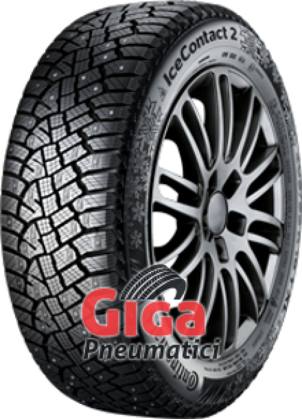 Continental IceContact 2 ( 245/70 R16 111T XL , pneumatico chiodato, con bordo di protezione ) Continental IceContact 2 ( 245/70 R16 111T XL , pneumatico chiodato, con bordo di protezione )