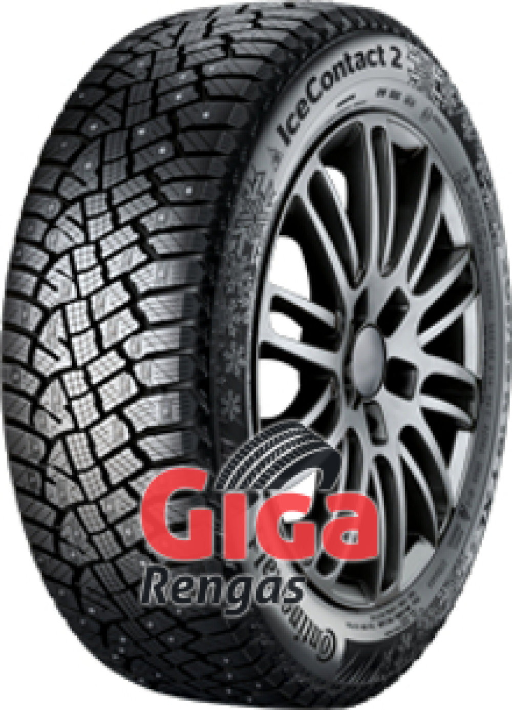 Continental IceContact 2 ( 215/60 R17 96T nastarengas , vannealueen ripalla ) Continental IceContact 2 ( 215/60 R17 96T nastarengas , vannealueen ripalla )