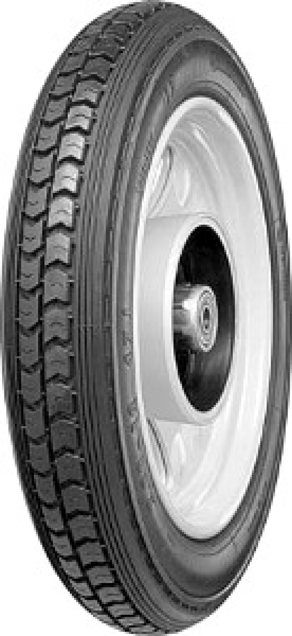 LB ( 4.00-8 TT 55J bakhjul, M/C, forhjul )