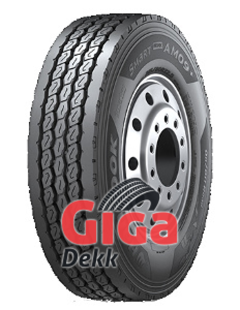Hankook AM09 ( 11 R22.5 148/145K 16PR , med felgbeskyttelse (MFS) ) Hankook AM09 ( 11 R22.5 148/145K 16PR , med felgbeskyttelse (MFS) )