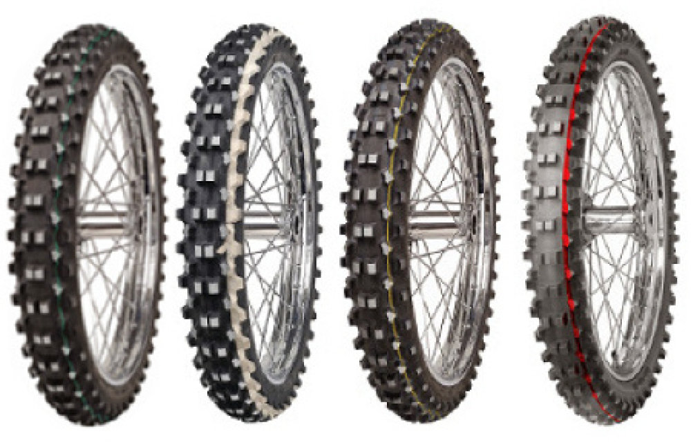 C-19 ( 90/90-21 TT 54R Gummiblanding Super, forhjul, gelb )