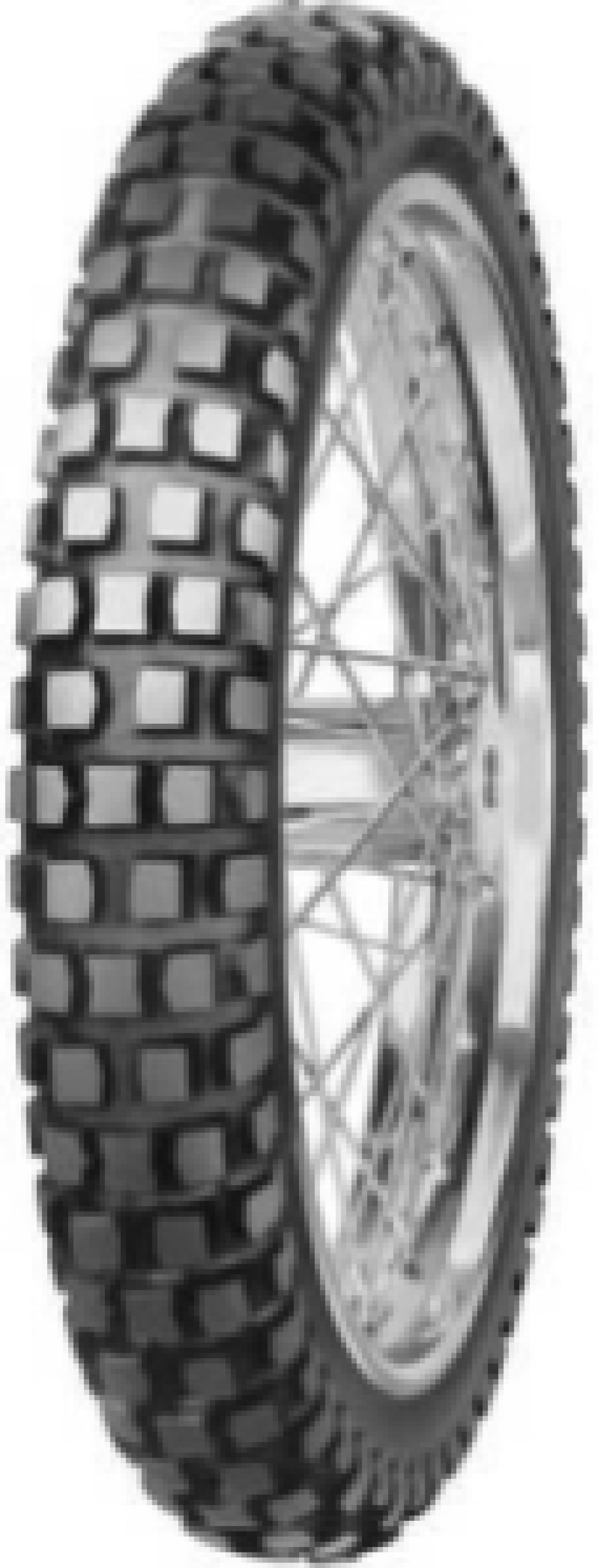 E-06 ( 2.75-16 TT 46S bakhjul, M+S merking, forhjul )