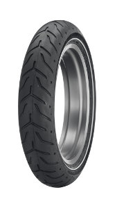 Dunlop D 408 F H/D SW ( 130/80B17 TL 65H M/C, Vorderrad WW )