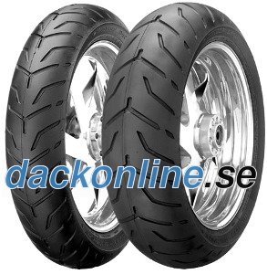 Dunlop D 407 H/D ( 180/65B16 TL 81H Bakhjul, M/C, single white stripe SW )