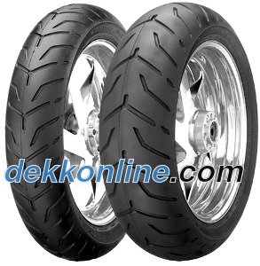 Dunlop D 407 H/D ( 180/65B16 TL 81H bakhjul, M/C, single white stripe SW )