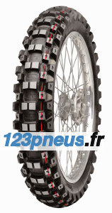 Mitas C-28 Terracross ( 100/90-19 TT 57M roue arrière, NHS, Rennreifen (Composé de caoutchouc) Mid Hard Terrain, rouge )