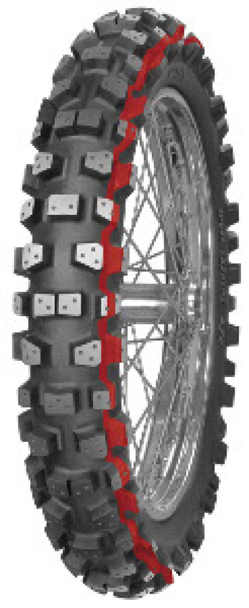 Mitas XT454 Winter Friction ( 110/90-19 TT 62M Roata spate, NHS, weiss )