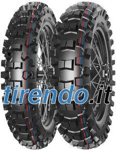 Image of Mitas Terra Force-MX IT ( 90/100-12 TT 46M ruota posteriore, Mescola di gomma Pit Cross, NHS, rot )