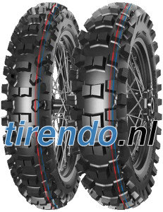 MITAS Terra Force-MX IT ( 90/100-12 TT 46M Achterwiel, Rubbermengsel Pit Cross, NHS, rot )