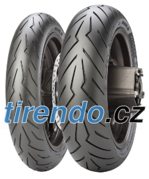 Levně Pirelli Diablo Rosso Scooter ( 100/80-12 TL 56P zadní kolo, přední kolo )